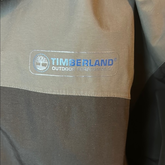 Vintage Timberland Men's Black and Gray Jacket - Picture 5 of 11